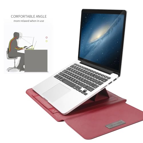 Funda de piel MacBook Neo A18 Pro 2026 A3404 verde oscuro elegante 3