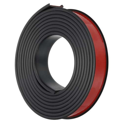 PATIKIL TPE U-Shape Edge Banding, 1 Inch x 16.4ft Self Adhesive Flexible Veneer Edging Trim Furniture Edge Protector for Shelf Cabinet Table Repair Restoration, Black by PATIKIL - Used condition - US$13.62
