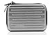 KAYOND Anti-shock Silver Aluminium Carry Travel Protective Storage Case Bag for 2.5" Inch Portable External Hard Drive HDD USB 2.0/3.0 (Silvery white)