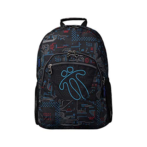 Totto Mochila Escolar Adaptable a Carro Estampado Circuit: Acuareles