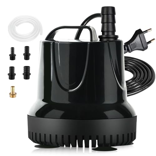 BACOENG Aquarium Pumpe, 40W 2500L/H Mini Wasserpumpe Tauchpumpe Klein Springbrunnenpumpe Teichpumpe, Zimmerbrunnenpumpe Aquariumpumpen Brunnenpumpe Klein für Aquarien, Teich, Garten