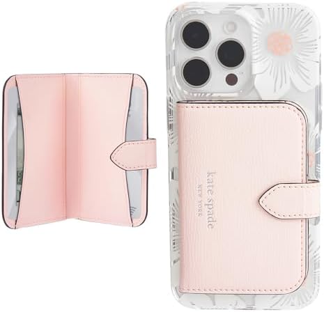 Kate Spade New York Morgan Magnetic Phone Wallet/Card Holder - Compatible with MagSafe Wallet - Chalk Pink