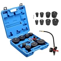 GEARMONSTER 9tlg Turbolader Ladeluft System Adapter Satz Ladeluftkühler Abdrücksatz Tester Prüfwerkzeuge für Ladeluftschläuche, Abgasturbolader und Kompressorsysteme