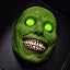 green face green eyes