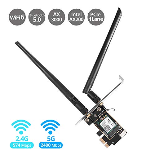 Tarjeta Wi-Fi 6 PCIe SIIG AX3000 de banda dual, modelo LB-WR0111-S1 miniatura 2