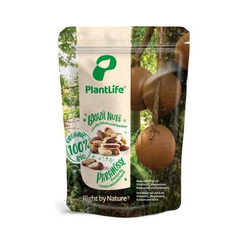 PlantLife BIO Paranusskerne 500g - Rohe, Unbehandelte und Naturbelassene Paranüsse - 100% Recyclebar Cover
