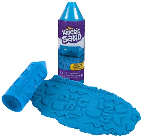 Kinetic Sand - Stamp N' Roll Stift, 85 g original Knetsand, ab 3 Jahre