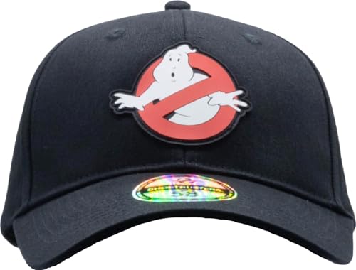 Casquette Ghostbusters ajustable noire fini le logo brodé qui s'abîme
