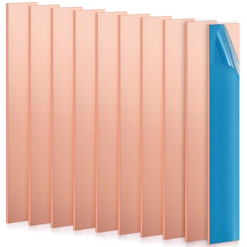 10 Pcs 99.99% Pure Copper Anode Strip, 5.9''x0.98''x0.04'' Copper...