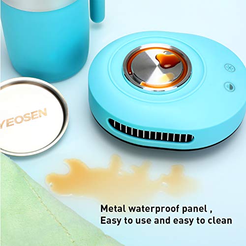 YEOSEN Coffee Mug Warmer and Cooler - 2 IN 1 Beverage Warmer and Drink Cooler with Mug, Auto Shut Off Mug Cooler and Warmer for Office Desk Use (Up to 131F or 46F), Blue