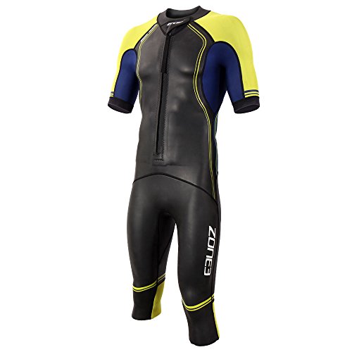 Image of ZONE3 Men's Swim-Run Versa Wetsuit, Black/Lime/Navy, S