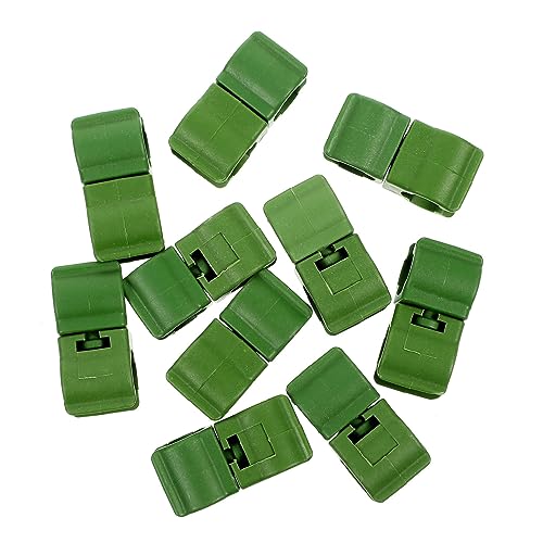 GARIOUANS 10stücke Teiliges Pflanzenset Grün Drehbarer Pflanzenclip Aus Robustem Kunststoff Vielseitiger Stabverbinder Zur Stützung Von Pflanzenstielen Und Kleinen Ästen Umweltfreundlich