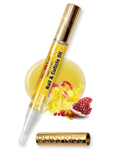 Bliss Kiss | 1 Crisp Fragrance | Nail Oil Cuticle Pen w/Vitamin E & Jojoba⏤Nail Strengthener Nail...