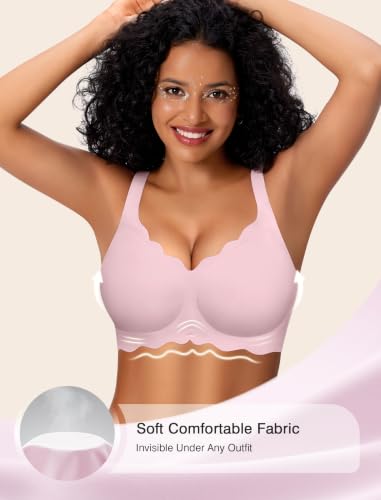 Image of Womens Wireless Jelly Bras No Underwire Support Push Up Removable Straps (U /Cross /Halter) Everyday Sports Bra