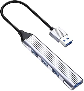 USB Hub, USB Splitter 4-Port USB 3.0 and 2.0 Adapter Ultra Slim USB Hubs for laptop, MAC, PC, PS4, USB Flash Drives and Mobile HDD
