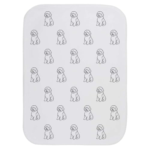 Azeeda 'Old English Sheepdog' Baby Burp/Wash Cloth (BC00034552)