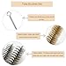 Tuofchyi Tube Cleaning Brush Kit 14 Pieces, Stainless Steel Brass Wire Tube Brush Set 12