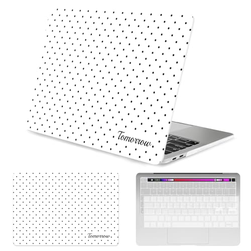 Coque MacBook Pro 13 anti-rayures texturée crème avec protège-clavier