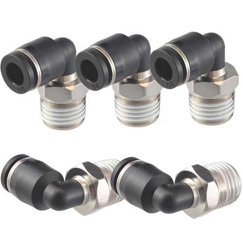 Sctihwelire Push to Connect Fittings Elbow 1/4