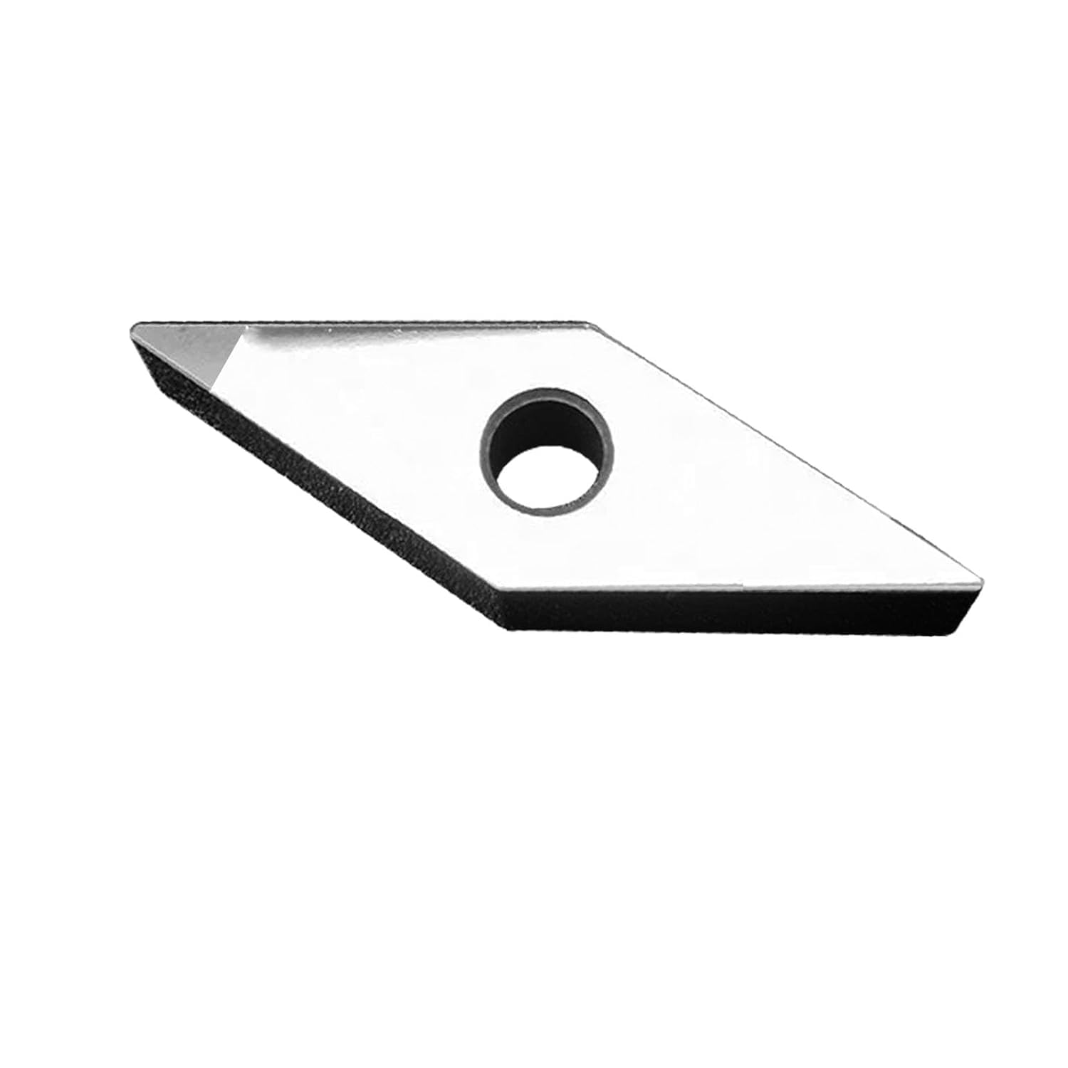 Lot de 2 plaques de coupe transversible CBN VNMG331 VNMG160404 en nitrure de bore cubique pour le traitement de l'acier trempé Plaque de coupe réversible en carbure de tungstène pour acier à