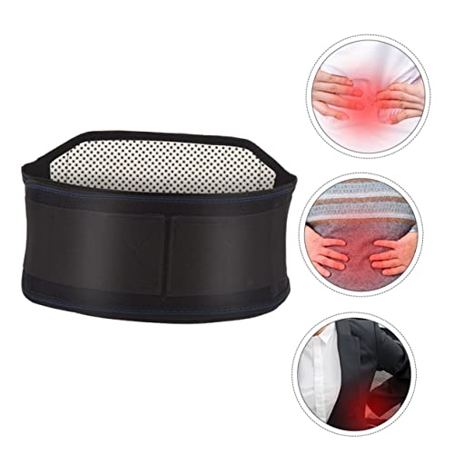 Faja lumbar auto-calentable con alta elasticidad negra miniatura 4
