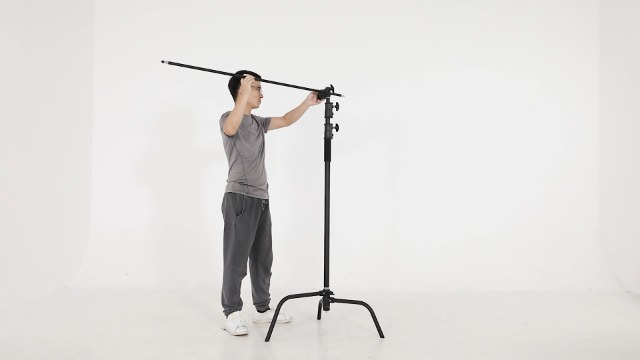 NEEWER C Stand With Boom Arm Pro 100% Stainless Steel, Max Height 10.8ft/330cm Air - View #4