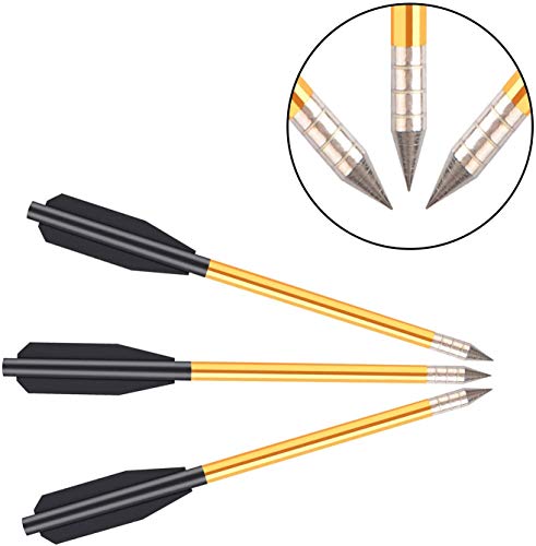 Kavard Mini Crossbow Bolts, 6.3 Inch Crossbow Arrows, Aluminium Cross Bow Bolts Arrows For 50-80Lbs Pistol Crossbow Precision Target thumb #1