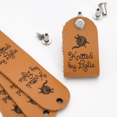 Étiquettes personnalisées en cuir véritable 15x50 mm pour finitions haute couture