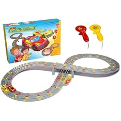 My First Scalextric G1150M G1150 Mains Powered Race Set - Analogue | My First Scalextric Racing Track Sets for Kids Ages 3+, Mains Powered Micro Race Set