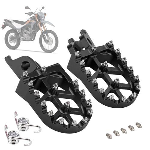 Repose-pieds CR125/250/CRF150R noir : évitez les glissades en cross