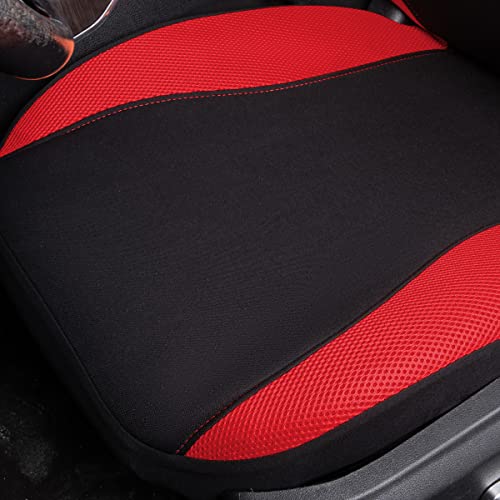 Flying Banner Breathable Mesh Car Seat Covers Colorful Butterfly Offset Printing Pattern Airbag Compatible Protector (Full Set, Red) - Image 5