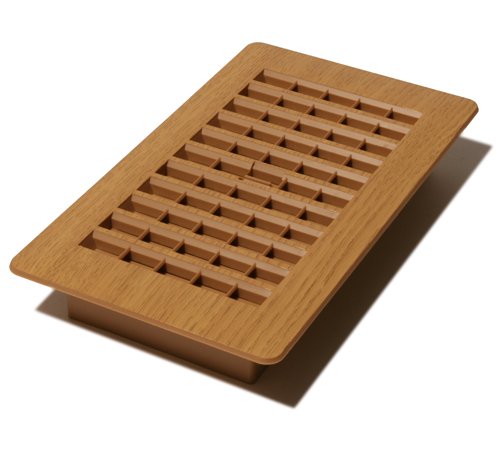 Decor Grates PL408-OC 4-Inch by 8-Inch Plastic Floor Register, Oak Caramel