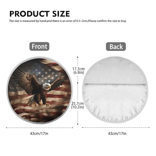 Image of Eagle Flag Steering Wheel Cover Protector for Blocking Sun & Heat Car Steering Wheel Cover Sun Shade Non Slip Car Interior Accessories for Car Truck SUV