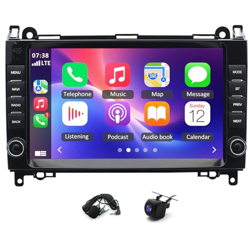 Autoradio Android 14 pour Mercedes B200 W169 W245 avec écran 9" et Carplay Sans Fil