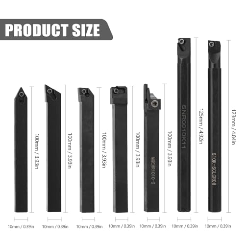 Set de 7 herramientas de torno multifuncionales 10mm miniatura 2