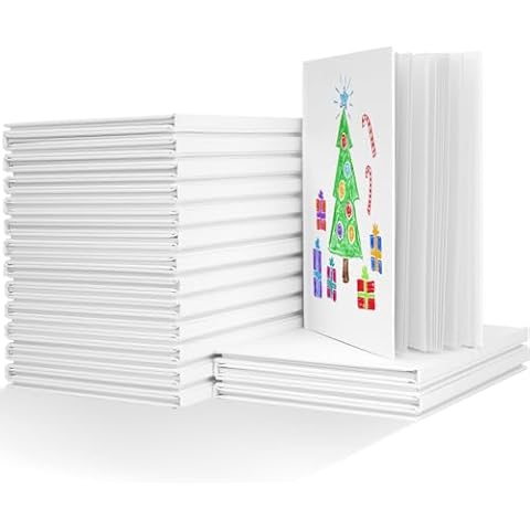 Dynta Blank Hardcover Book A5(6.2x8.3Inch), 30 Pack Blank Books for Kids to Write Stories Sketch White Hardcover Sketchbook Journal for Writing Drawing Creating, 40 Pages (20 Sheets) for Each book Cover