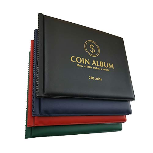 Álbum de monedas MUDOR de 240 bolsillos para coleccionistas y numismática 6