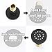 HXYHS Brass Shower Body Jet Matte Black Round Massage Side Sprayer Adjustable Wall Mounted