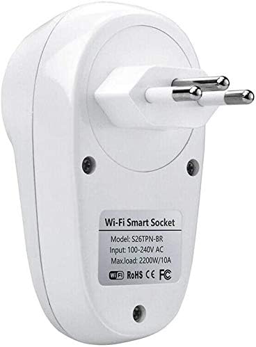 Артка view of Sonoff S26 Smart WiFi Socket showing model and electrical specifications