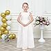 Sunny Fashion Flower Girls Dress White Lace Wedding Bridesmaid Communion Pageant Size 8