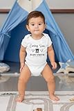 Personalised Coming Soon Baby Vest, Baby Announcement Idea & Pregnancy Reveal Gift, Custom Baby Grows, Vest 0-3 Month Style 4 - Image 3