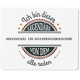 JUNIWORDS Mauspad Mousepad, Ich Bin Dieser legendäre Informations- und Dokumentationsassistent, von dem alle reden (5053177)