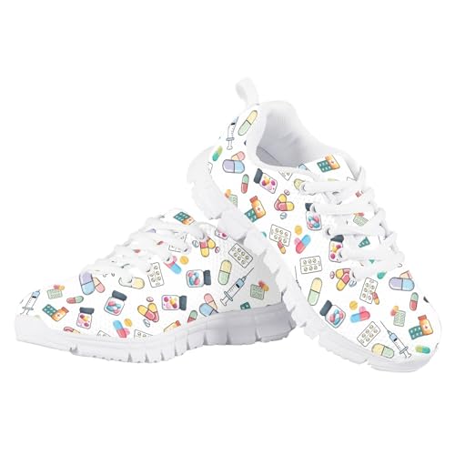 Cumagical Kids Shoes Breathable Sneakers for Boys Girls Night Running Safety4