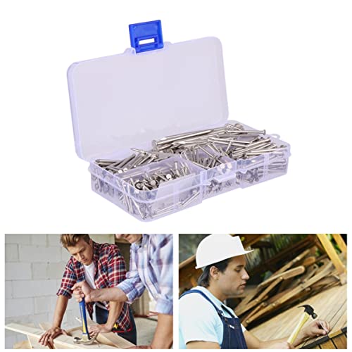 460 Piezas de Clavos Redondos de Acero Inoxidable para Fijación en Madera DIY en Casa miniatura 7
