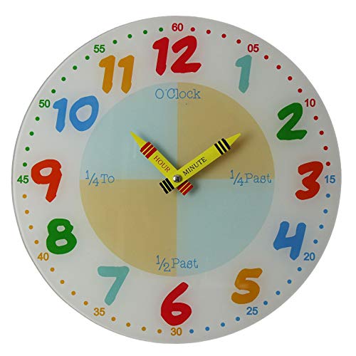 Orologio analogico da parete per insegnare ai