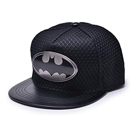 REINDEAR Bat Man Logo Baseball Cap w/Black Mesh Hip-hop Snapback Hat Cover