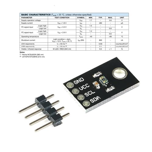Capteur UVB VEML6075 pour programmer un détecteur UV personnalisé
