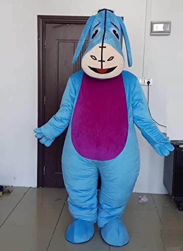 Blue Donkey Animal Mascot Costumes For Adult Custom