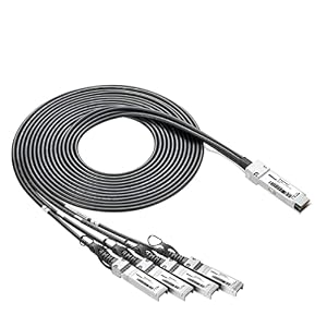 10Gtek – 10Gtek für Cisco QSFP-4SFP10G-CU1M, 40Gb/s QSFP+ zu 4X SFP+ 