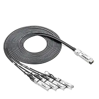 10Gtek 40G QSFP+ to 4xSFP+ Breakout DAC Cable, 2-Meter